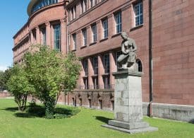 Building of universty in Freiburg (Germany). Faculty of Theology