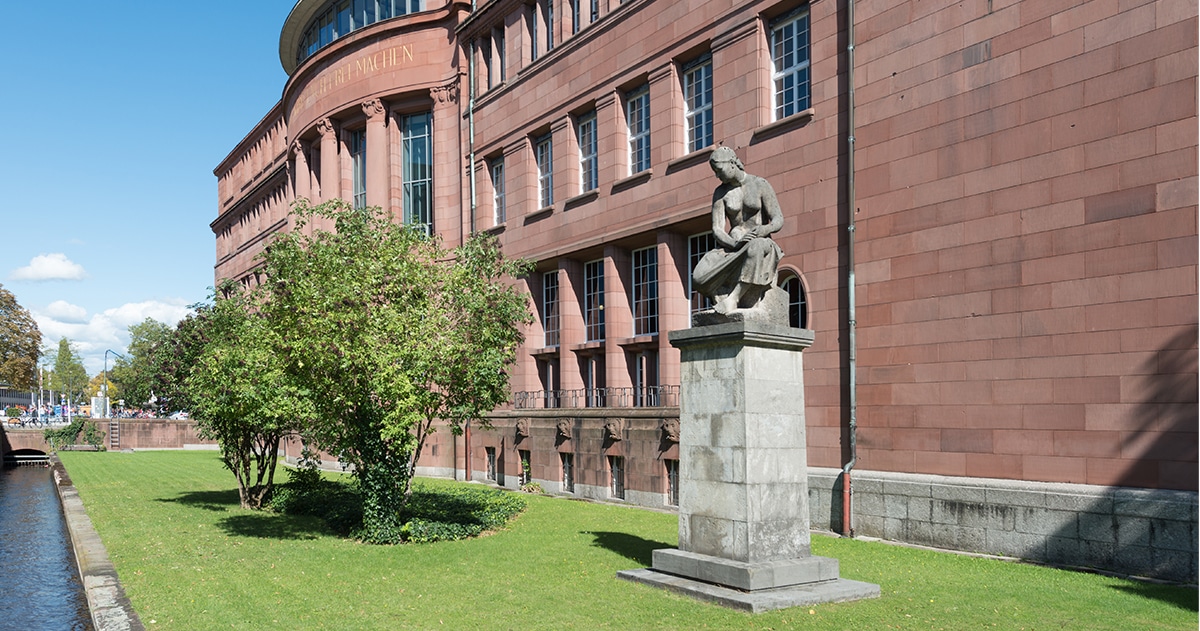 Building of universty in Freiburg (Germany). Faculty of Theology