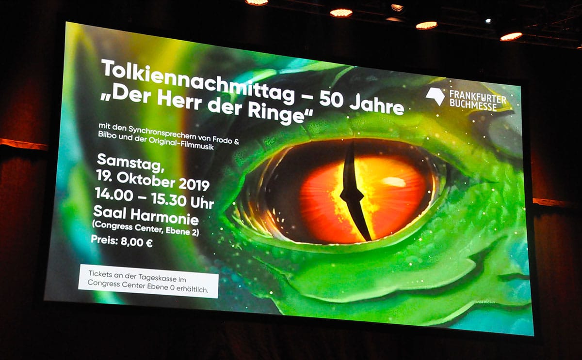 Frankfurter Buchmesse 2019 Tolkien Nachmittag Projektion
