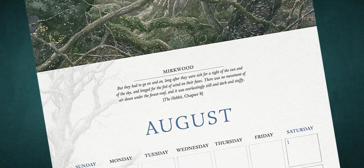Zwei Tolkien Kalender für 2020